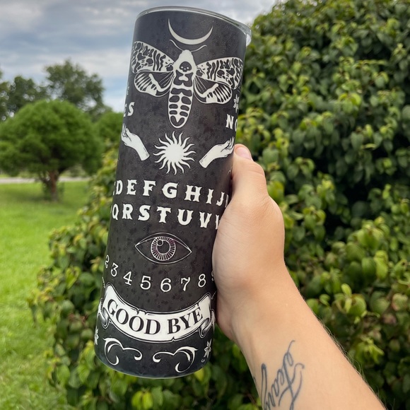 20oz glow in the dark stainless steel tumbler with lid and straw - Picture 1 of 2
